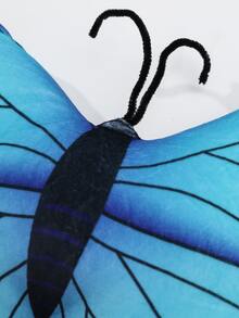 Butterfly Design Decorative Pillow - Multicolor - View 3