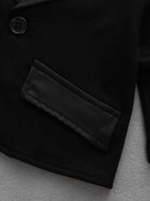 Đứa bé trai Nơ mặt trước Áo liền quần & Áo vest - Đen và trắng - Xem 5