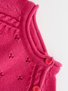 嬰兒插肩袖前紐扣連身褲