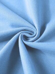 Manfinity Homme Men Half Button Polo Shirt - Blue - View 6