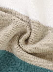 SHEIN Chàng trai trẻ Khối màu Tay Raglan Áo len - Nhiều màu - Xem 5