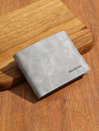 Carteira masculina com letras gráficas, carteira pequena de bolso, bolso para moedas, carteira feminina dobrável, dinheiro portátil, trabalhadores de colarinho branco, para homens, faculdade, trabalho, negócios, deslocamento, escritório, para aniversário, para casal, para presente de aniversário, no dia dos namorados, presente, presente para homens, carteira, bolsa, carteira masculina, carteira de couro