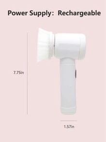 多功能m01c電動清潔刷,帶鋰電池,白色,適用於洗碗、清洗牆壁、玻璃和浴盆的家用清潔工具 - 白色 - 查看 2