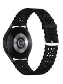 1入組男士和女士蕾絲矽膠運動帶20mm/22mm與三星兼容星系活躍2帶40mm44MM,星系手錶活躍帶,星系帶42mmHUAWEIGT帶