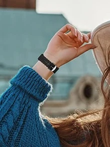 1入組男士和女士蕾絲矽膠運動帶20mm/22mm與三星兼容星系活躍2帶40mm44MM,星系手錶活躍帶,星系帶42mmHUAWEIGT帶