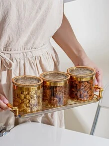 1set Clear Snack Jar & Tray - Multicolor - View 7