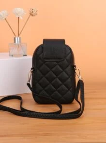 Litchi Embossed Faux Pearl Decor Quilted Phone Wallet Purse Shoulder Bag Phone Case Crossbody Bag Phone Bag Clutch Cellphone Case Pouch Lightweight, Modern, Business Credit Card, ID Card, Money, Cash Business Casual Teachers' Day, Teacher Gifts, Work, Business, Commute, Travel, Holiday, Office, Vacation, For Anniversary, For Couple, For Birthday Gift, On Valentine Day, For Gift For Lady, For Female, White-Collar Workers, For Women