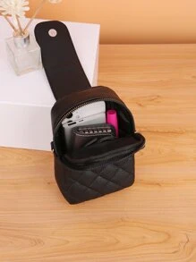 Litchi Embossed Faux Pearl Decor Quilted Phone Wallet Purse Shoulder Bag Phone Case Crossbody Bag Phone Bag Clutch Cellphone Case Pouch Lightweight, Modern, Business Credit Card, ID Card, Money, Cash Business Casual Teachers' Day, Teacher Gifts, Work, Business, Commute, Travel, Holiday, Office, Vacation, For Anniversary, For Couple, For Birthday Gift, On Valentine Day, For Gift For Lady, For Female, White-Collar Workers, For Women