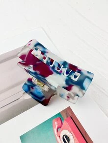 Garra de pelo con estampado rectángulo - Multicolor - Ver 4