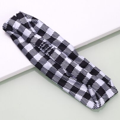 Plaid Print Hair Band
