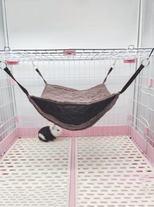 1pc Plush Hanging Pet Bed - Coffee Brown - View 2