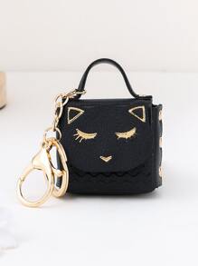 Cat Pattern Bag Charm Keychain Casual Car Accessories Backpack For School Cute Goth Y2k