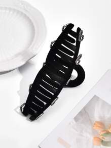 Rhinestone Heart Decor Hair Claw - Multicolor - View 4