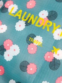 6pcs Travel Storage Bag Organizer Pouch Set Floral & Letter Graphic Print, Multi-Size For Packing Clothes, Accessories, Toiletries For Travel Storage Bag,Makeup Bag,Cosmetic Bag,Vacation Organizer,Large Capacity Makeup Organizer Makeup Case, For Lipstick, Brush, Skincare, Mobile Phone, Coin, Small Items, For Home,Gift,Vacation And Festival Halloween Christmas Multifunctional Use - Multicolor - View 7