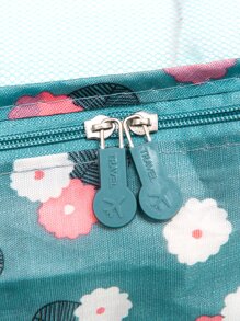 6pcs Travel Storage Bag Organizer Pouch Set Floral & Letter Graphic Print, Multi-Size For Packing Clothes, Accessories, Toiletries For Travel Storage Bag,Makeup Bag,Cosmetic Bag,Vacation Organizer,Large Capacity Makeup Organizer Makeup Case, For Lipstick, Brush, Skincare, Mobile Phone, Coin, Small Items, For Home,Gift,Vacation And Festival Halloween Christmas Multifunctional Use - Multicolor - View 8