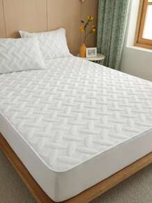 幾何提花床墊套