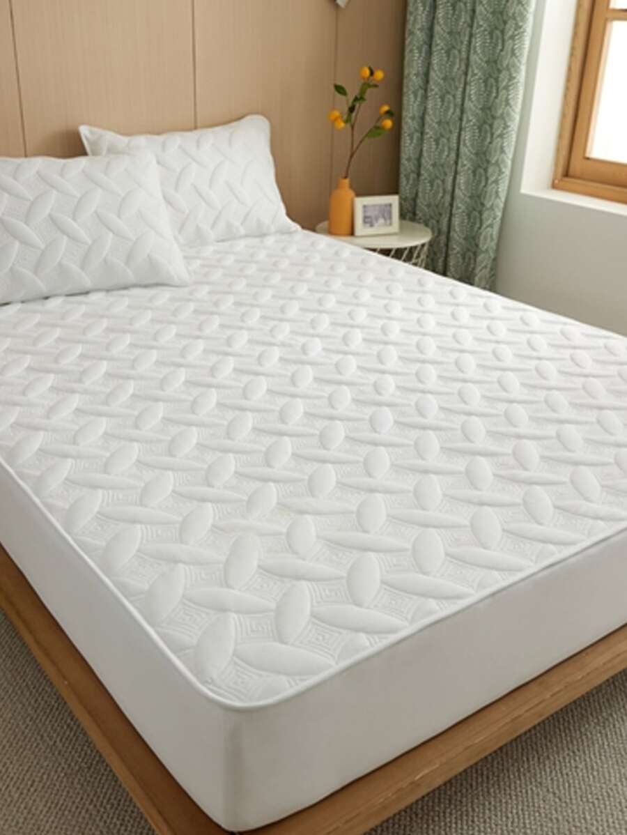 幾何提花床墊套