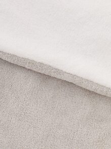 1pc Baby Plush Swaddling Blanket - Grey - View 4