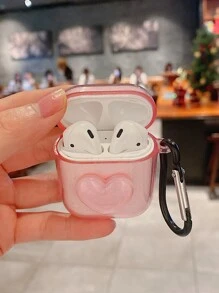 愛心裝飾耳機殼適用於Airpods - 粉色 - 查看 3
