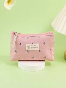 Bolsa de maquillaje impermeable, bolsa de tocador rosa resistente al agua, bolsa grande de cosméticos para viajes, estuche con cremallera para mujeres, niñas, mamá, esposa, hermana, amigas, organizador de almacenamiento de regalos románticos, estuche de maquillaje - Multicolor - Ver 1