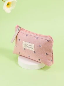 Bolsa de maquillaje impermeable, bolsa de tocador rosa resistente al agua, bolsa grande de cosméticos para viajes, estuche con cremallera para mujeres, niñas, mamá, esposa, hermana, amigas, organizador de almacenamiento de regalos románticos, estuche de maquillaje - Multicolor - Ver 5