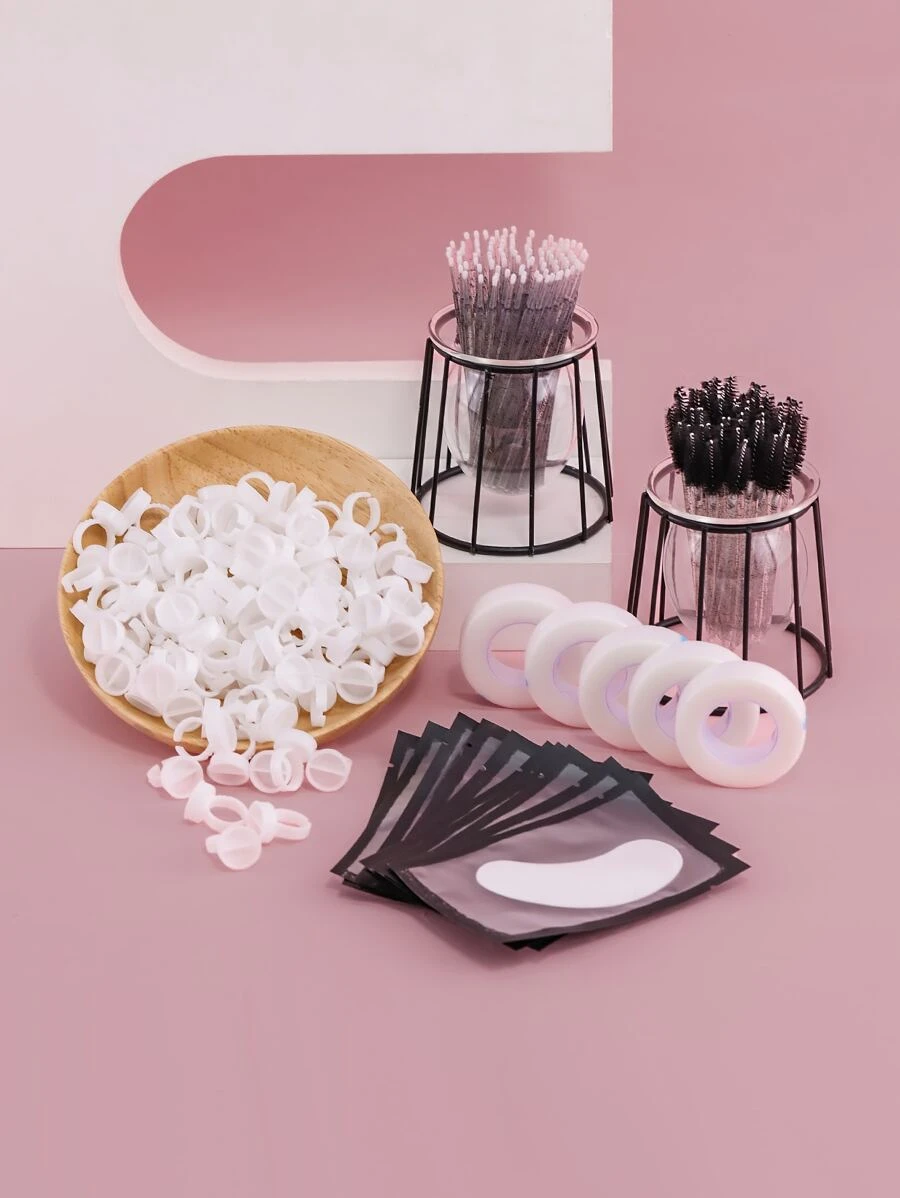 Eyelash Extension Kit, Lash Extension Practice Kit With Eyelash Grafting Training Tools 5pcs - Multicolor - View 1