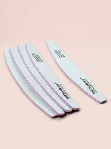 NailSunshine 5入組指甲銼雙面金剛砂板可水洗金剛砂板可重複使用指甲緩衝墊美甲工具適用於天然指甲亞克力指甲家庭和沙龍使用 - 灰色 - 查看 2