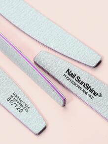 NailSunshine 5入組指甲銼雙面金剛砂板可水洗金剛砂板可重複使用指甲緩衝墊美甲工具適用於天然指甲亞克力指甲家庭和沙龍使用 - 灰色 - 查看 6