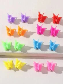 蝴蝶設計髮爪8對組