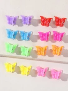 蝴蝶設計髮爪8對組