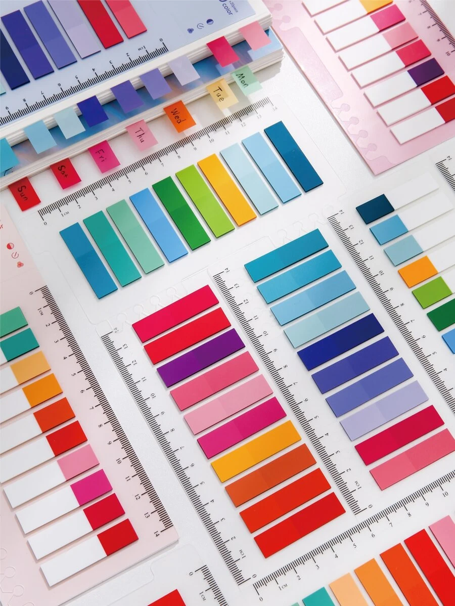 1개 혼색 랜덤 태그 스티커 - 멀티컬러 - 보기 1