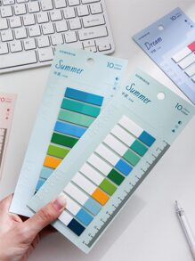 1개 혼색 랜덤 태그 스티커 - 멀티컬러 - 보기 2