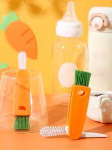 1pc Carrot Design Cup Cleaning Brush - Multicolor - View 1