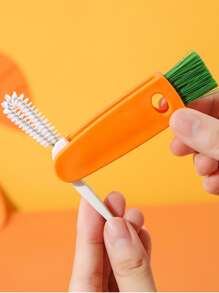 1pc Carrot Design Cup Cleaning Brush - Multicolor - View 5