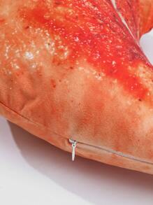 1pc Fried Chicken Leg Design Cushion Cover With Filler - Multicolor - View 2