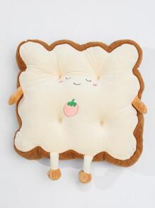 1pc Toast Shaped Decorative Pillow - Multicolor - View 5
