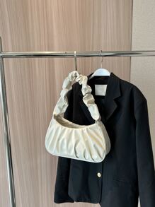 Fashionable Classic Leopard Print Bag, New Large Capacity Casual Style Artistic Handbag, Niche Design Leopard Underarm Bag, High-End Chic Versatile Shoulder Crossbody Bag, Small Tote - Beige - View 8