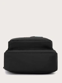 Fashionable Solid Color Large Capacity Waist Bag Chest Bag College Bag Summer Dad Freshman For Books Multi-Functional Dorm University Gifts Fall Christmas Scream Men Bag Belt Bag Travel Bag Sling Bag Funny Gifts Holiday Thanksgiving Winter Vacation Christmas Gifts Travel Essentials Dad Gifts Boyfriend Gifts Black Bag Holiday Essentials Fanny Pack Bags Back To School The Sporty Life Bag Pack Spring School Supplies Graduation Small Bag Body Bag Hiking Accessories Pouch Phone Bag - Black - View 4