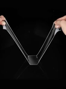 1roll Transparent Strong Waterproof Double-sided Tape - Clear - View 3