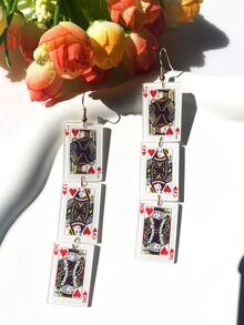 6 piezas Colgante DIY póker - Multicolor - Ver 5