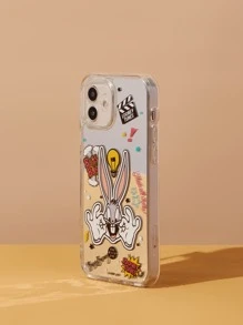LOONEY TUNES X SHEIN Cartoon Bunny Mirror Phone Case , Suitable For IPhone - Multicolor - View 3