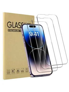 3 Packs Apple Mobile Phone Full Screen HD Anti-Drop Tempered Glass Protective Film For IPhone 17 17 Pro 17Promax 16 Pro Max 16 16 Pro 16 Plus 15 Pro Max 15 15 Pro 15 Plus 14 Pro Max 14 Pro 14 Plus 14 13 Pro Max 13 13 Pro 12 11 Protective Film