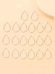 20入組水滴DIY首飾配件 - 金黃色 - 查看 2