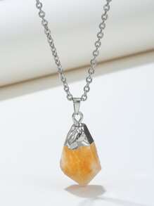 天然水晶吊墜項鍊