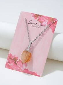 天然水晶吊墜項鍊