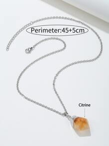 天然水晶吊墜項鍊