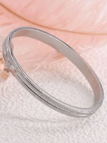 Lắc tay chi tiết long lanh - Bạc - Xem 7