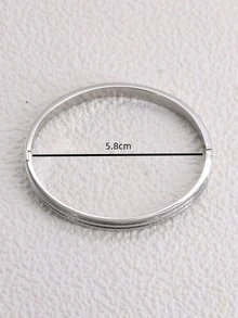 Lắc tay chi tiết long lanh - Bạc - Xem 5