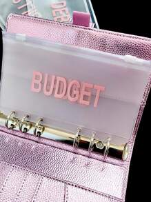 1 pieza Carpeta de bolsillo con estampado de letra al azar - Multicolor - Ver 3