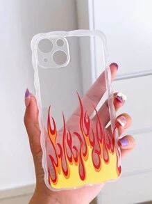炎パターン スマホケース - マルチカラー - チェックする 2